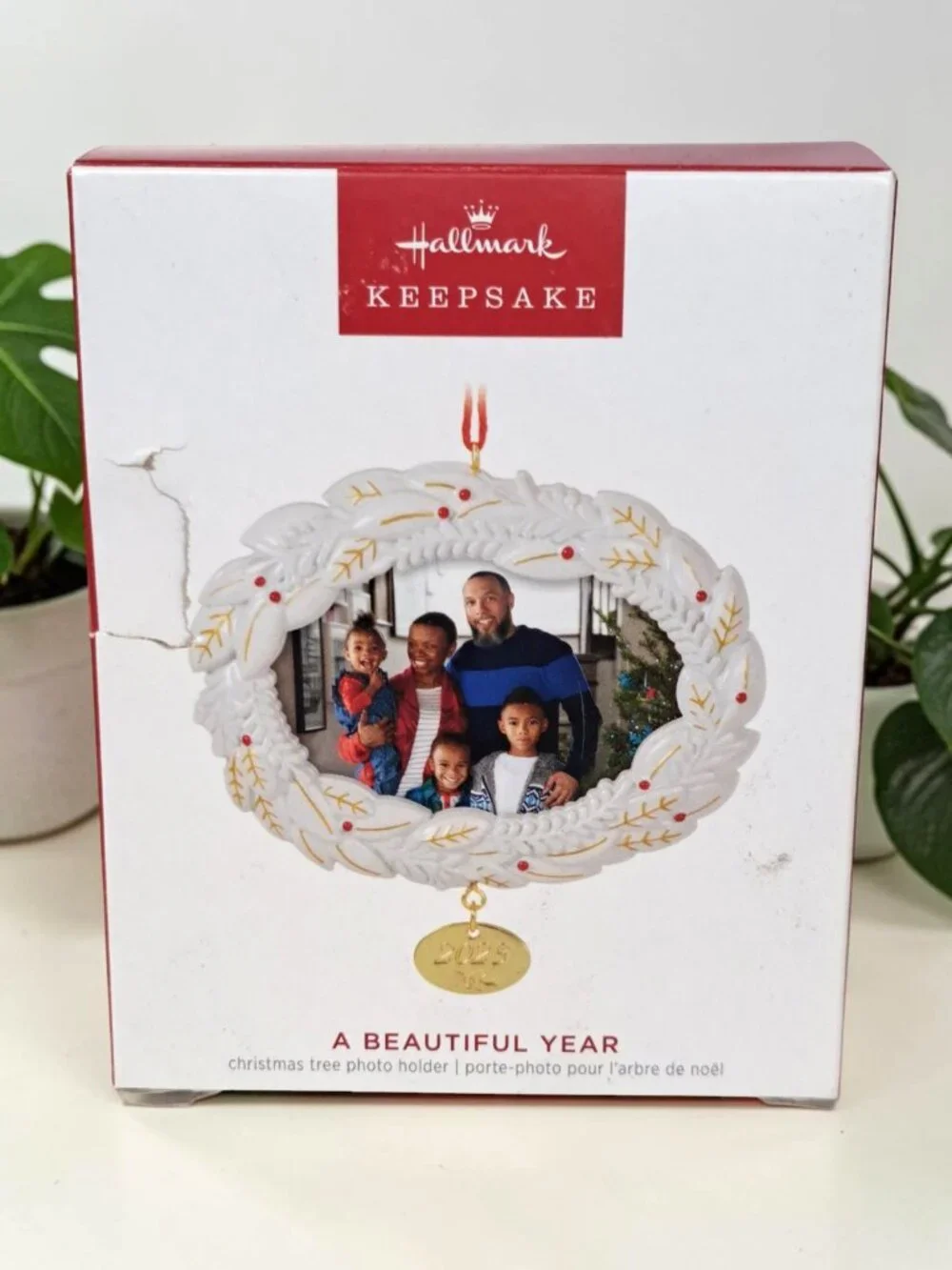 Hallmark Keepsake 2023 A BEAUTIFUL YEAR Picture Holder Frame Christmas Ornament